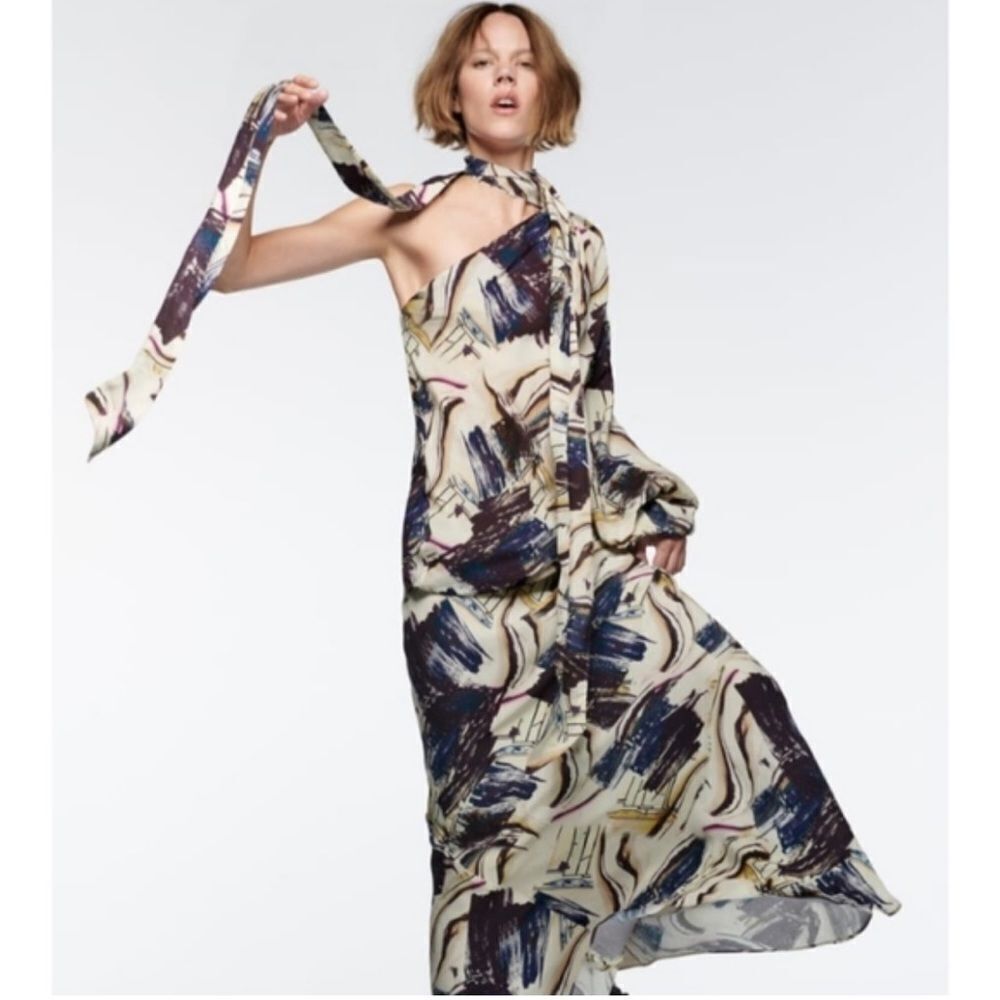 Zara Limited Edition Multicolored Asymmetric Top